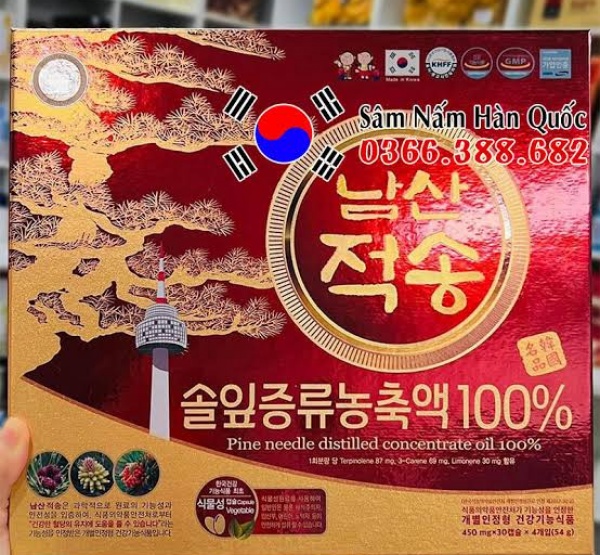 Tinh Dầu Thông Đỏ Namsan Hàn Quốc Cao Cấp 120 Viên Chính Hãng