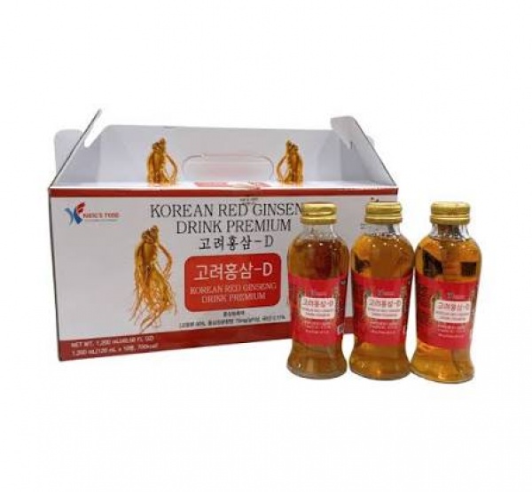 Nước Hồng Sâm Có Củ KANG'S FOOD Cao Cấp 120ml x 10 Cha
