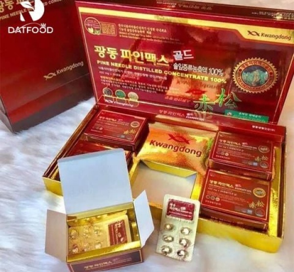 Kwangdong Tinh Dầu Thông Đỏ Hộp 120 Viên (Thùng 10 Hộp) Chính Hãng Hàn Quốc
